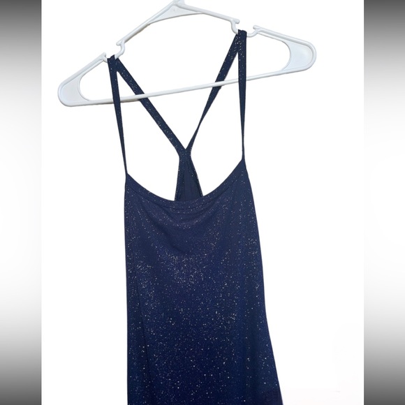 Papaya Navy Blue Glitter Mini Dress - Picture 4 of 5